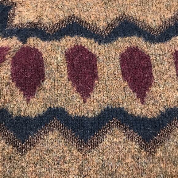 ANTHROPOLOGIE Mohair Wool Blend Sleeping On Snow Sweater-Tunic Women S Boho NWT - Picture 6 of 14